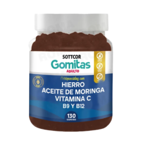 Hierro + Aceite de Moringa + Vitamina C Gomitas Sottcor
